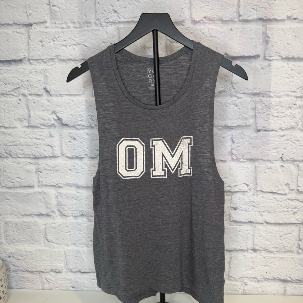OM Charcoal Sleeveless Muscle Tee